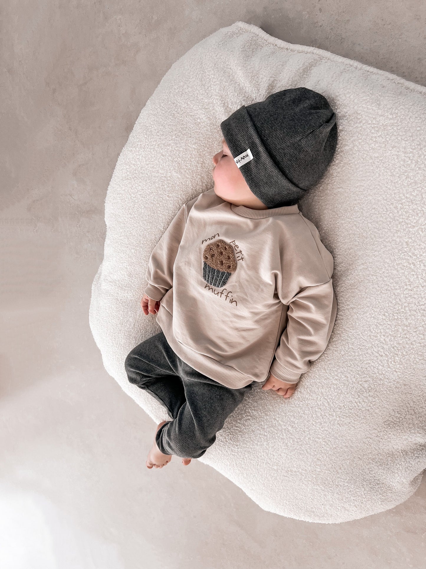 Rib Beanie Dark Grey