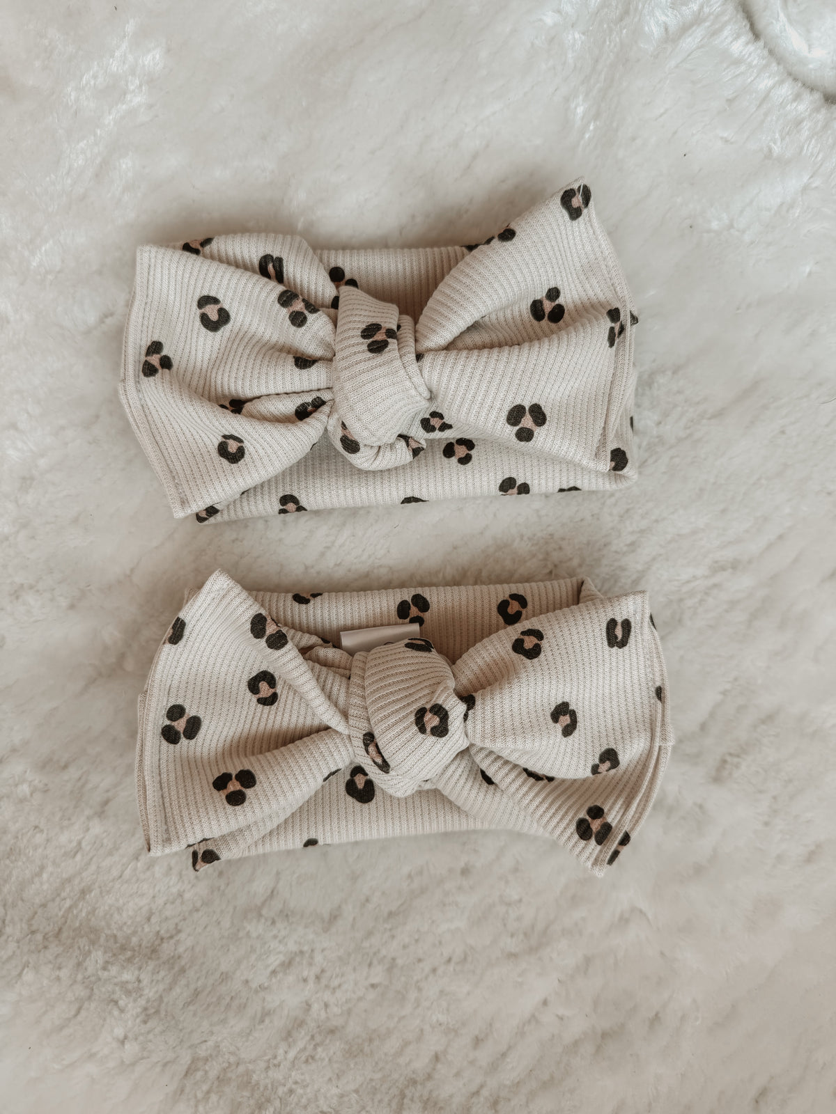 Chunky Bow Headband Rib Leo
