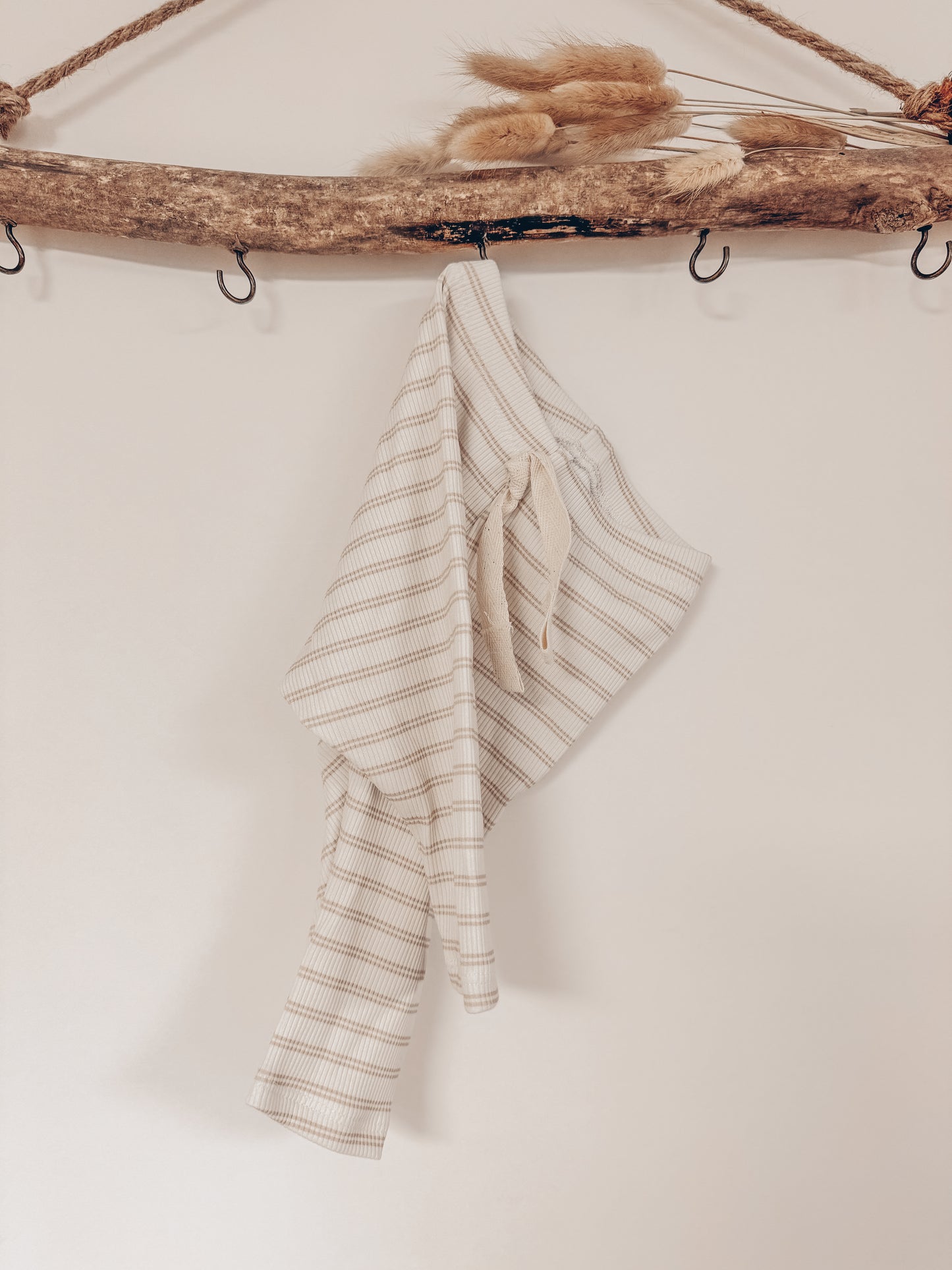 Rib Leggings Sand Stripes