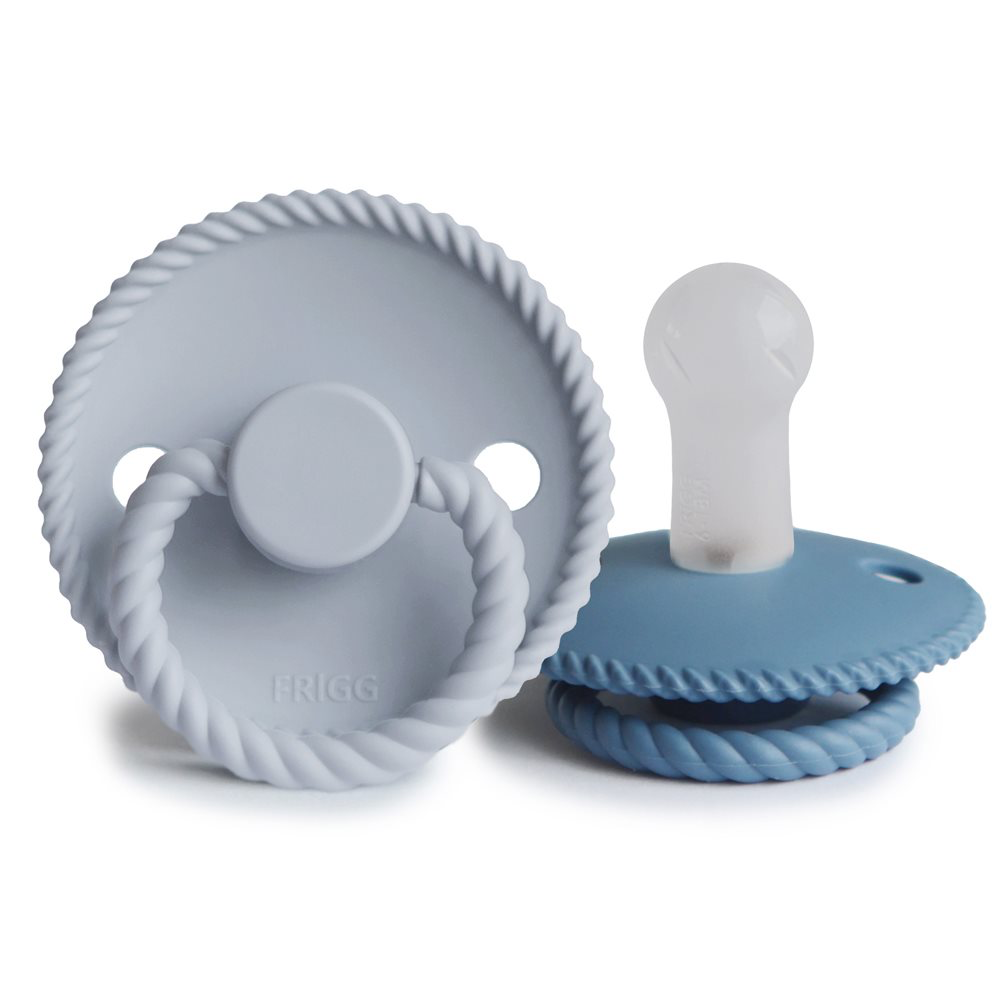 2 Pack Pacifier Frigg Rope Ocean View/ Powder Blue Size 2