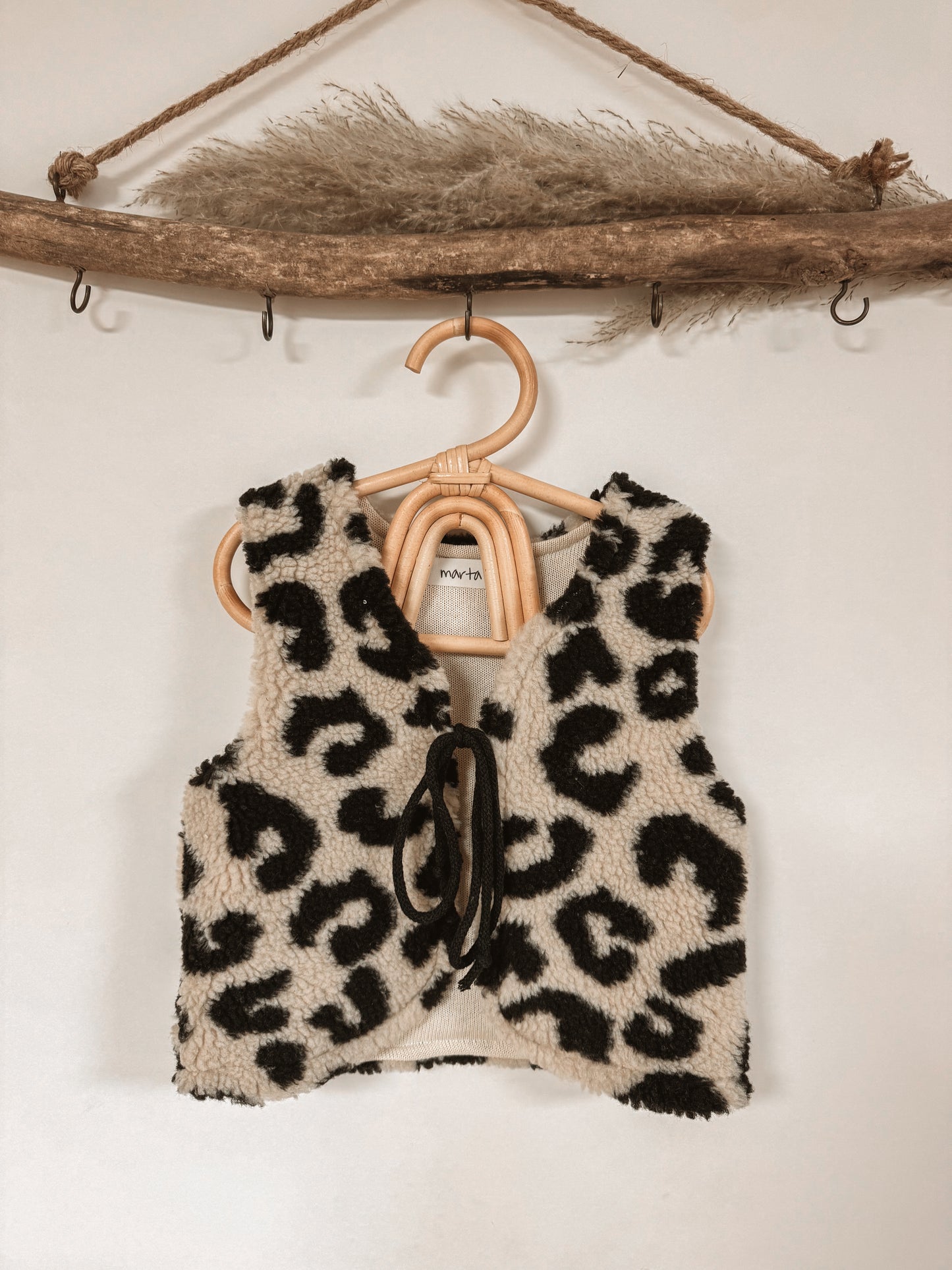 Teddy Weste Leo black cream