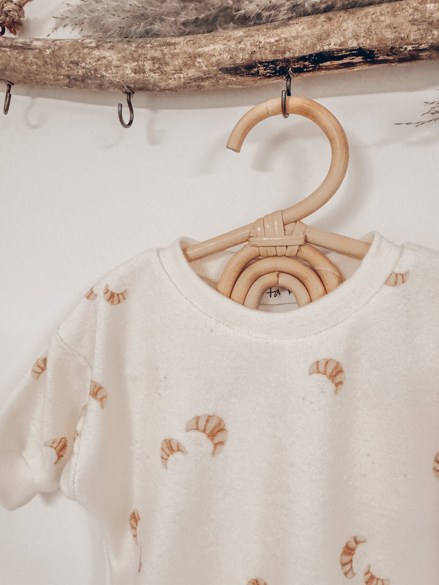 Petit Croissants Frottee Sweater