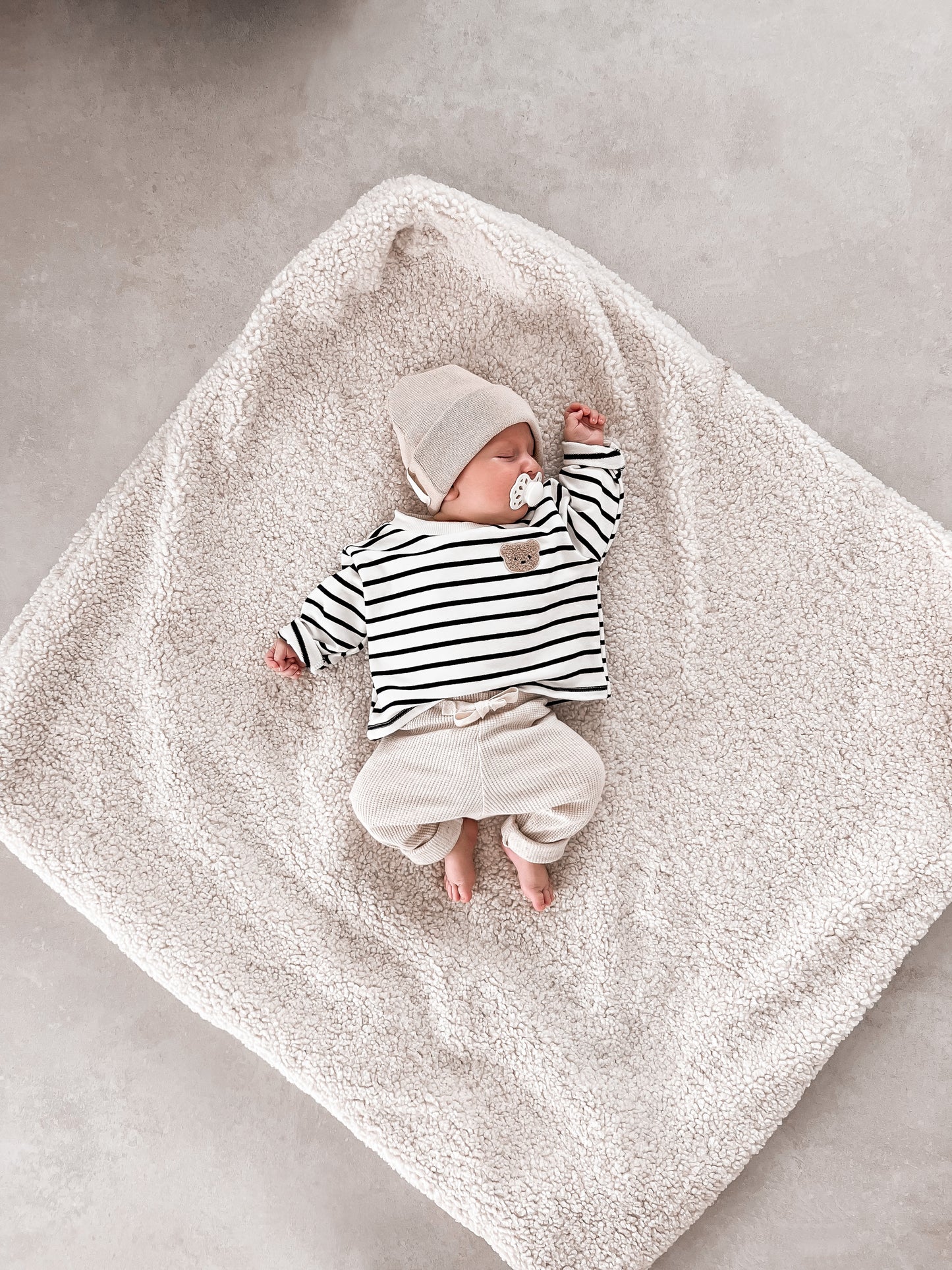 MiniBear meets Stripes Oversize Shirt