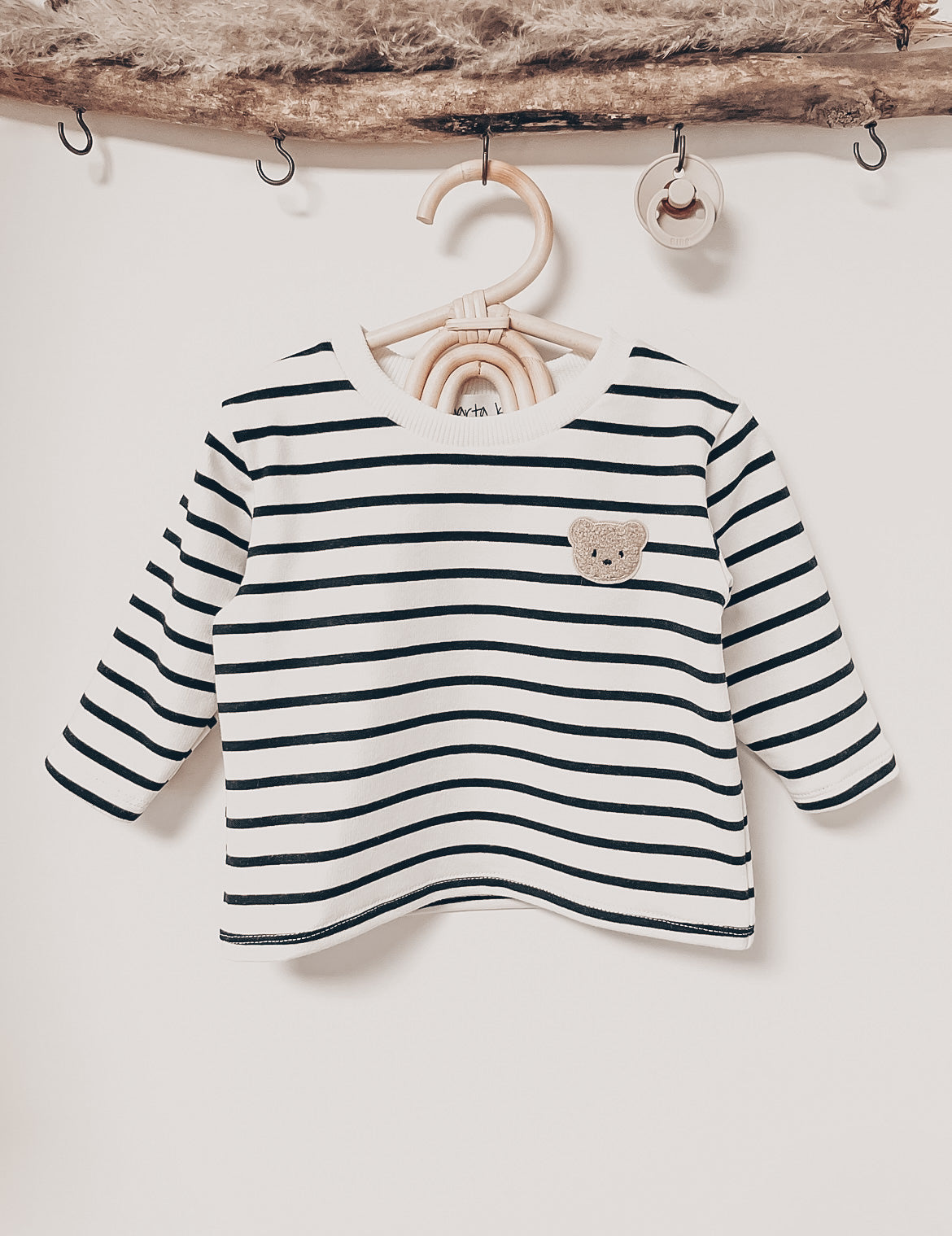 MiniBear meets Stripes Oversize Shirt