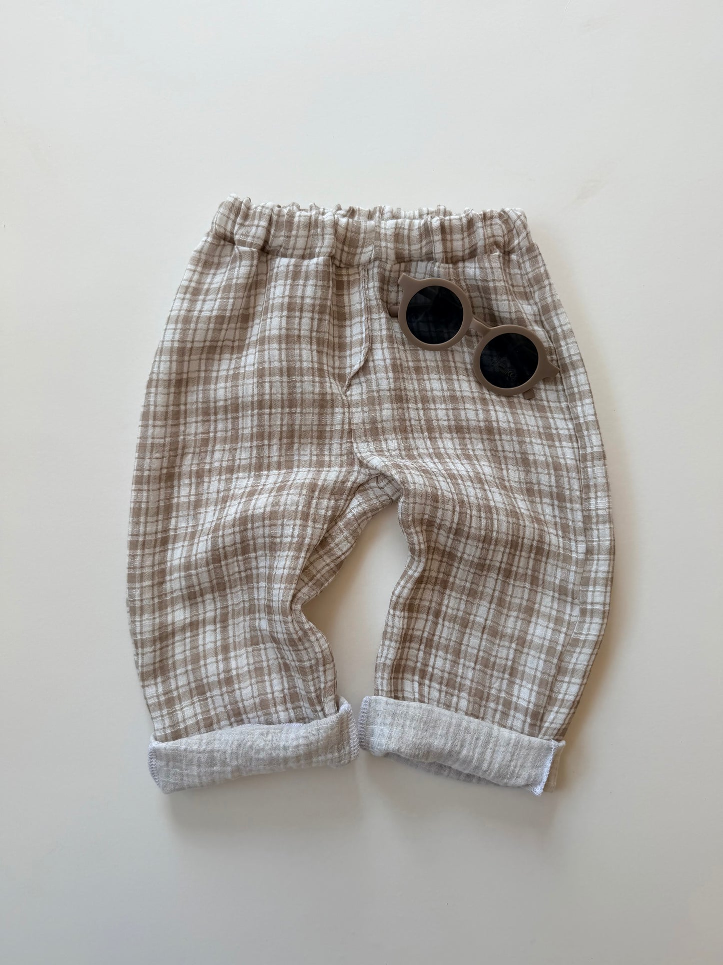 Musselinhose Double Karo