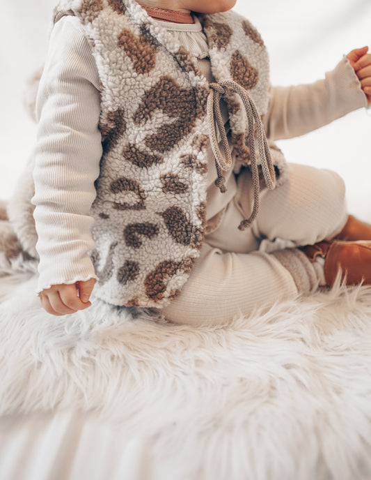 Teddy Weste Leo brown sand
