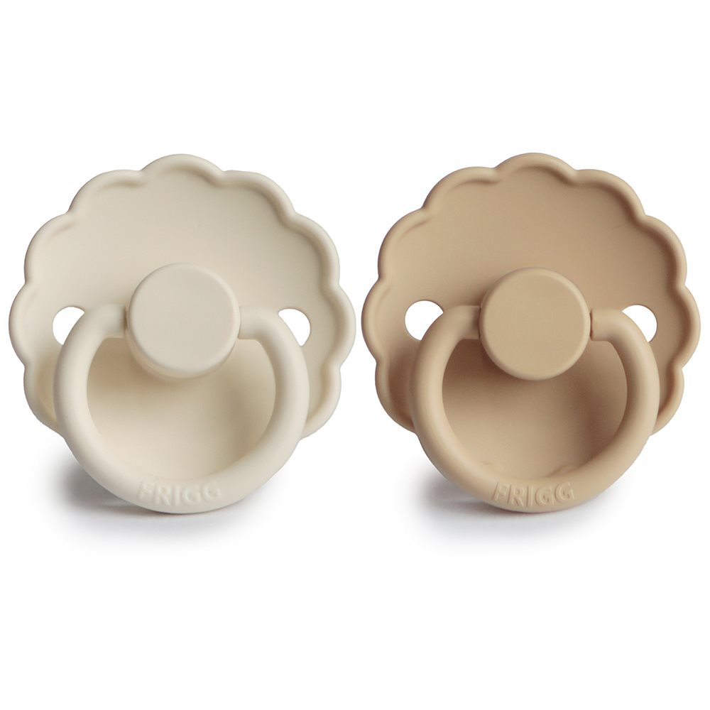 2 Pack Pacifier Frigg Daisy Cream/Croissant Size 2