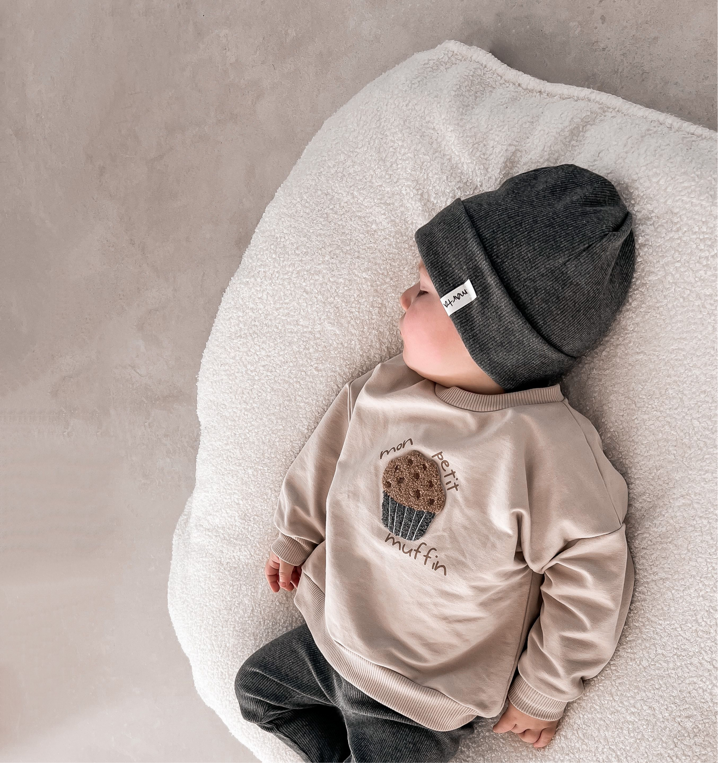 Rib Beanie Dark Grey