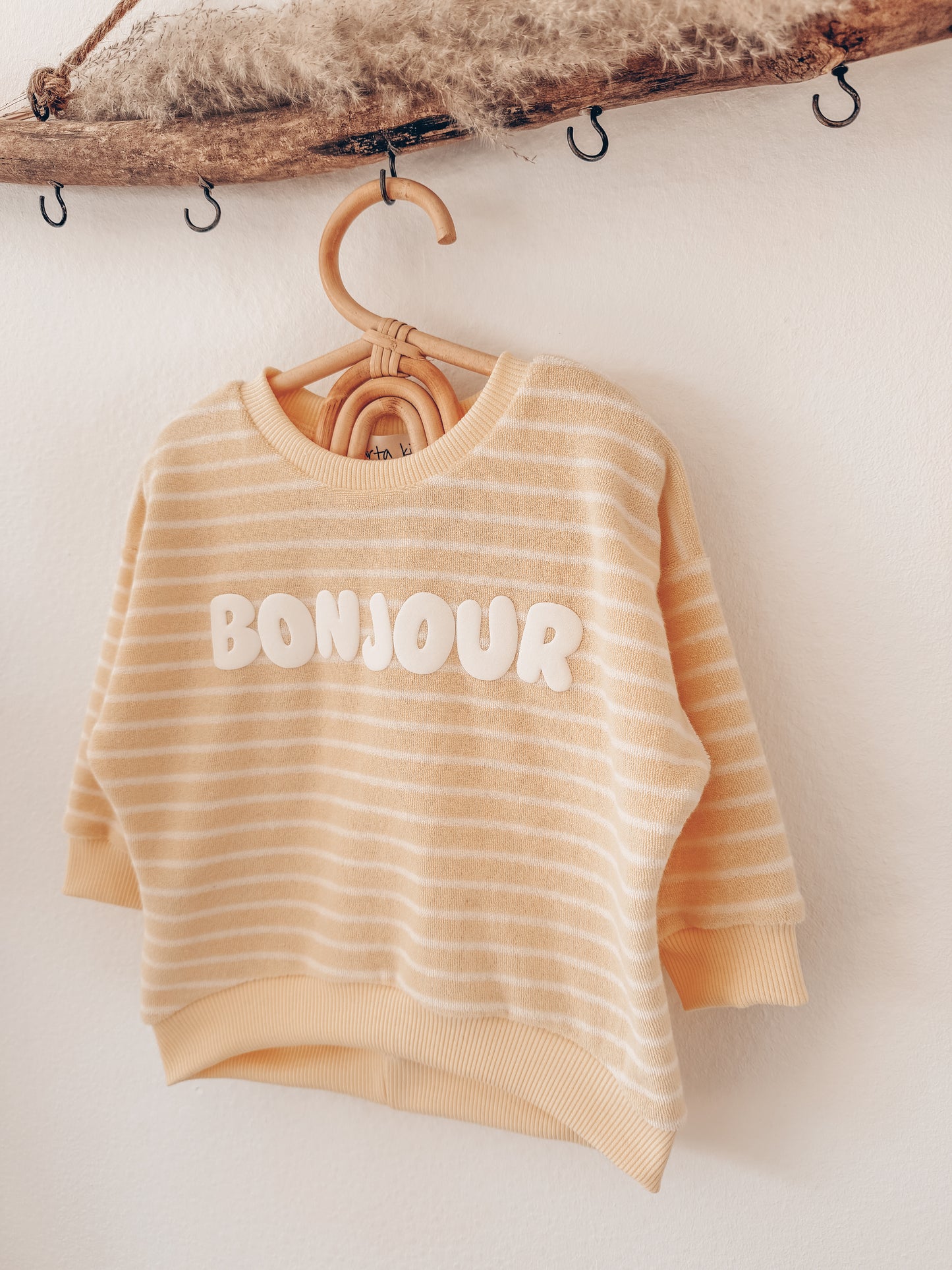 Frottee Sweater Bonjour