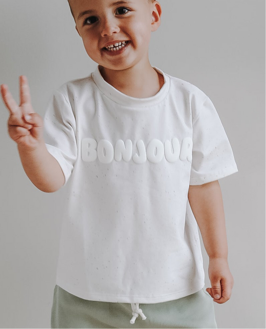 Oversize T-Shirt Konfetti Bonjour