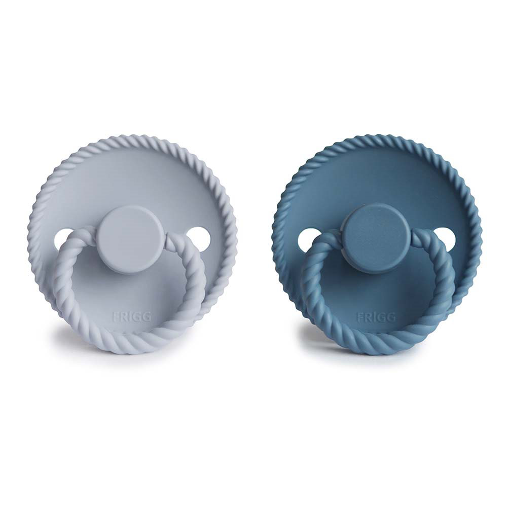 2 Pack Pacifier Frigg Rope Ocean View/ Powder Blue Size 2