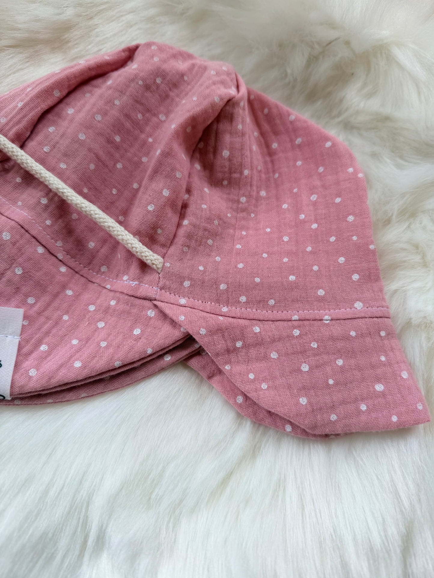 Sonnenhut Musselin Rose Dots