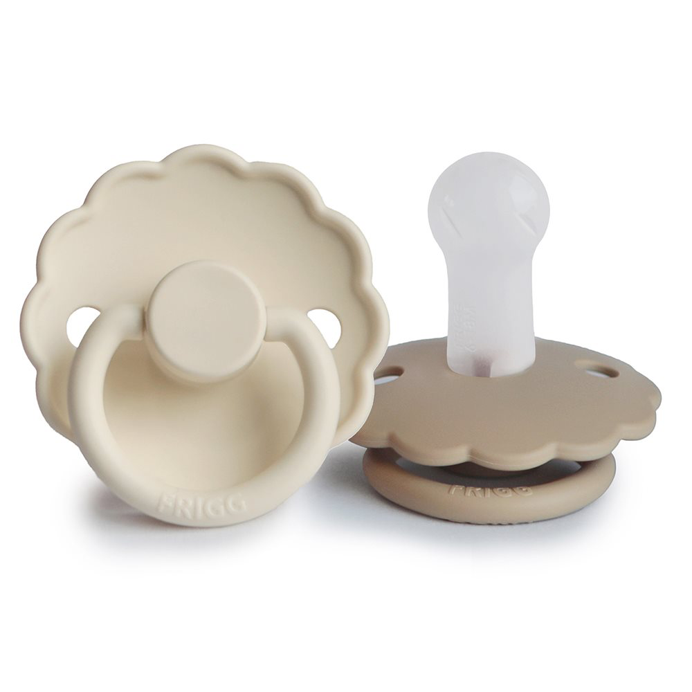 2 Pack Pacifier Frigg Daisy Cream/Croissant Size 2