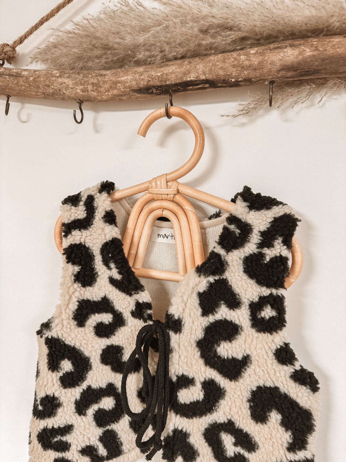 Teddy Weste Leo black cream