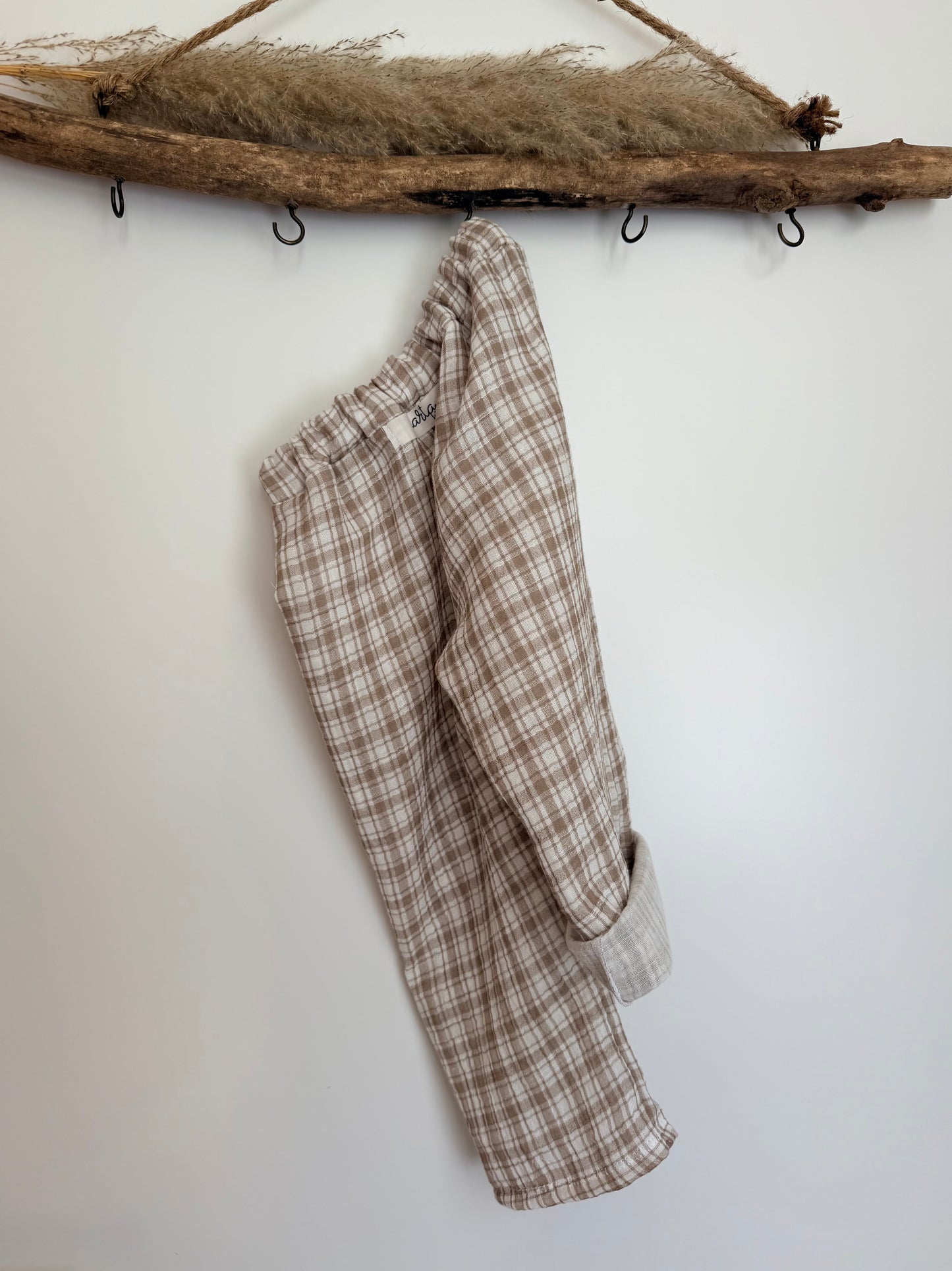 Musselinhose Double Karo