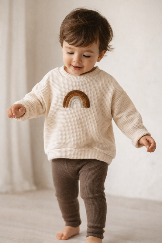 Waffel Sweater Rainbow