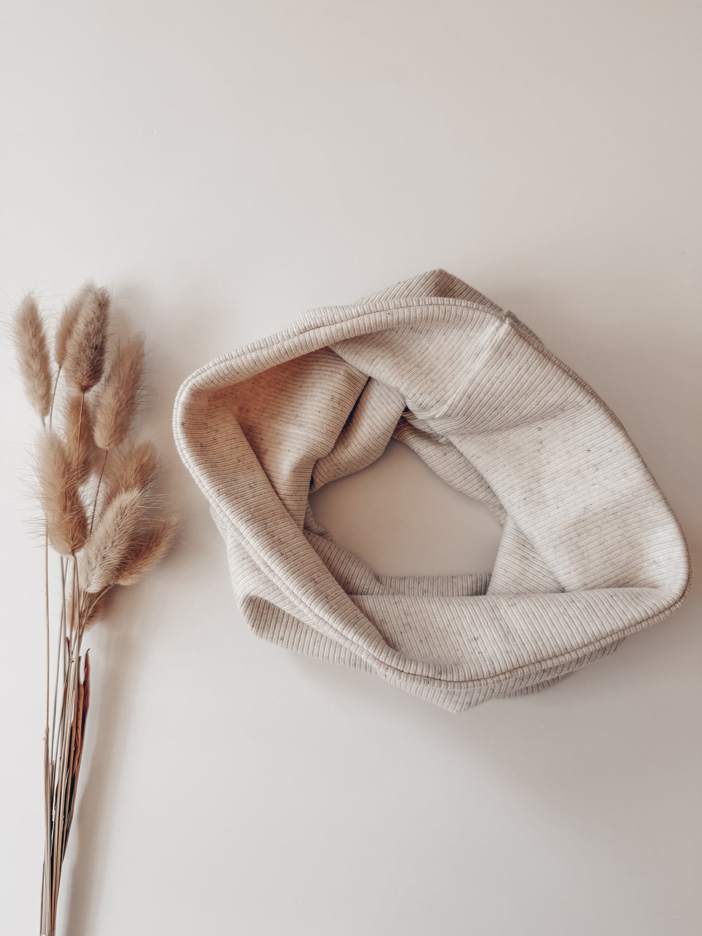 Rib Loop Leinen Sand