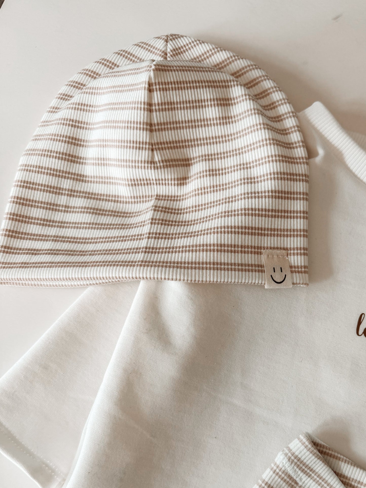 Double Stripes Rib Beanie