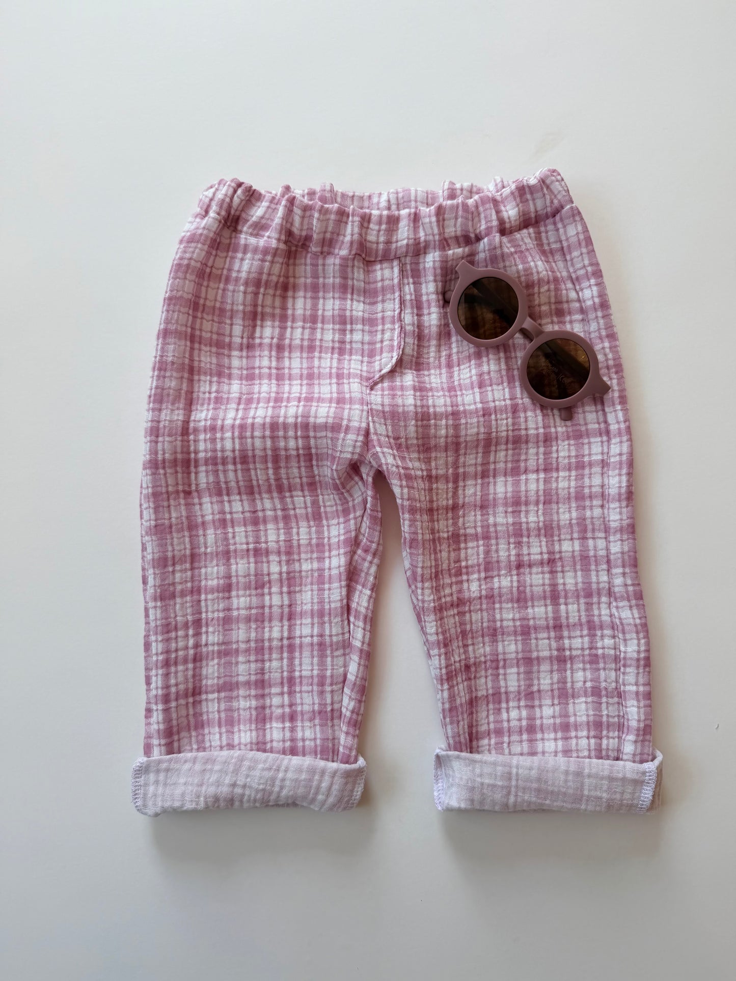 Musselinhose Double Karo