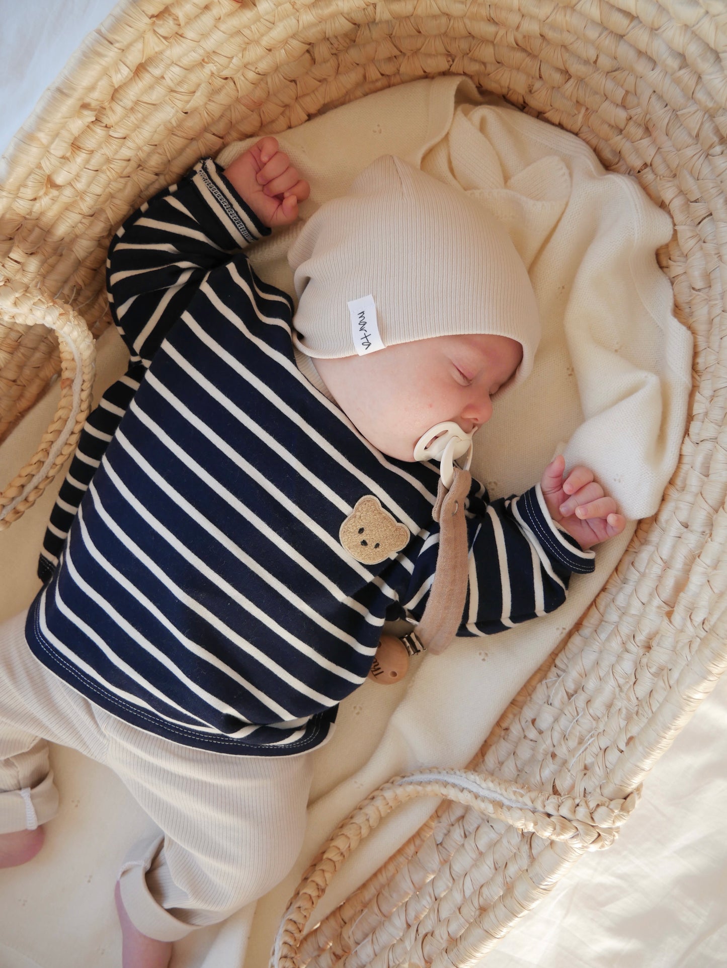 MiniBear meets Stripes Navy Oversize Shirt