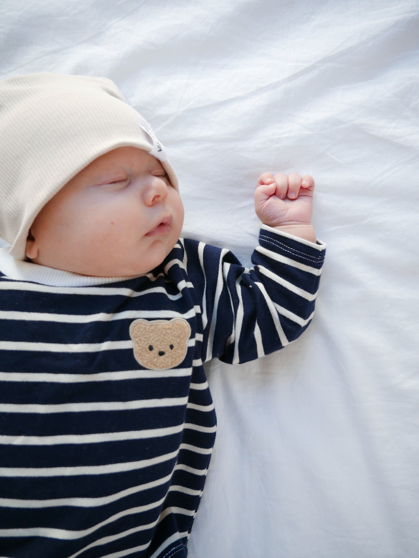 MiniBear meets Stripes Navy Oversize Shirt