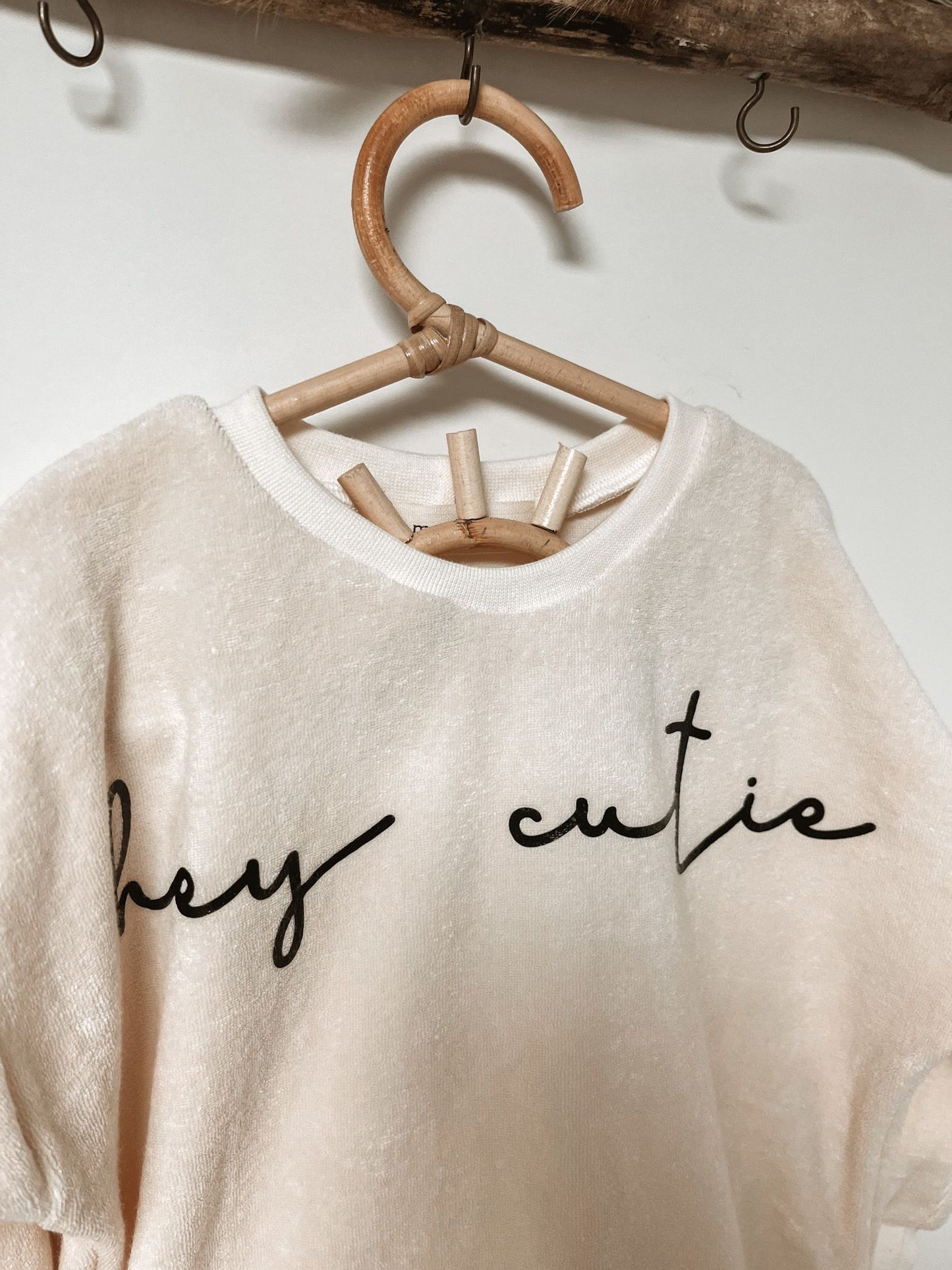 Hey Cutie Frottee Sweater Creme
